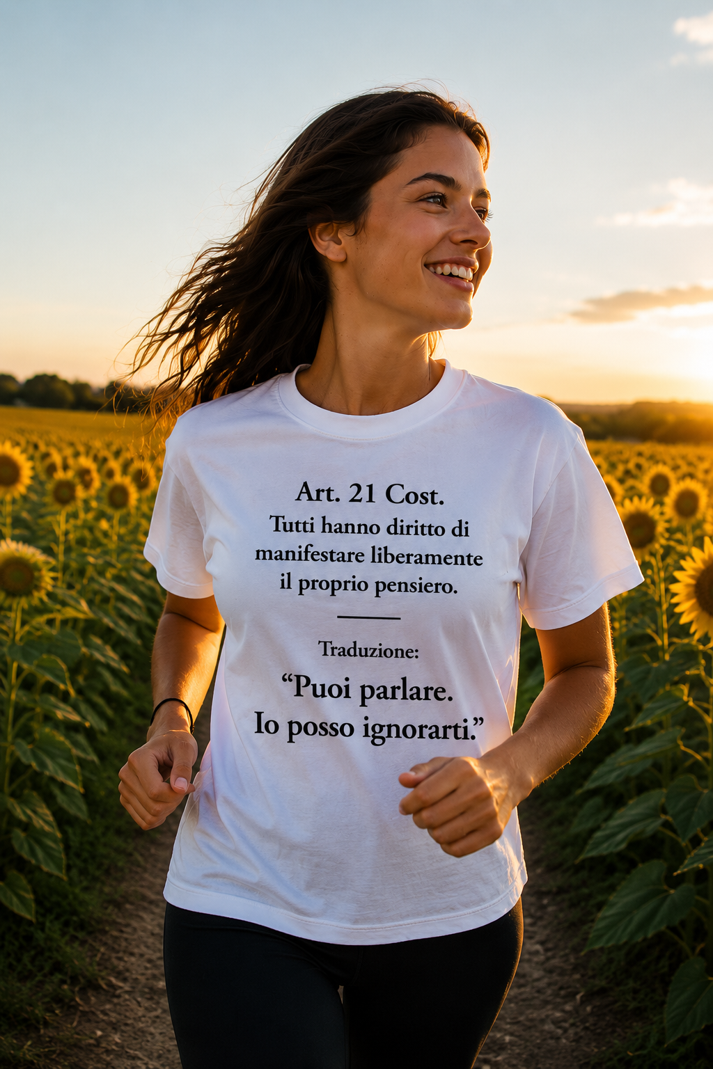 Maglietta manica corta Art. 21 Cost.