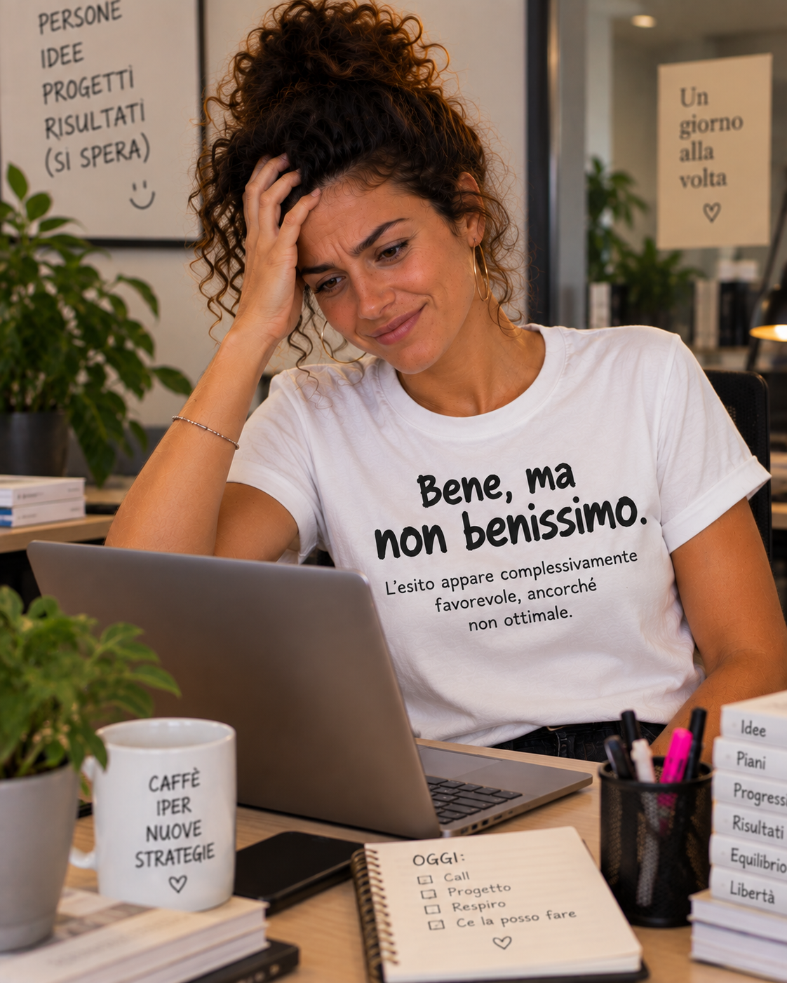 Maglietta a maniche corte BENE MA NON BENISSIMO