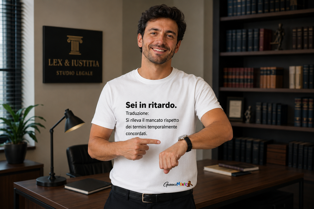Maglia a maniche corte SEI IN RITARDO