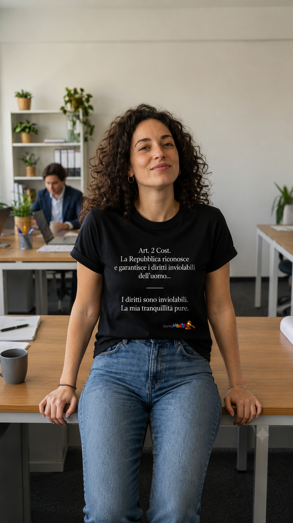 T-shirt a maniche corte Art. 2 della Costituzione