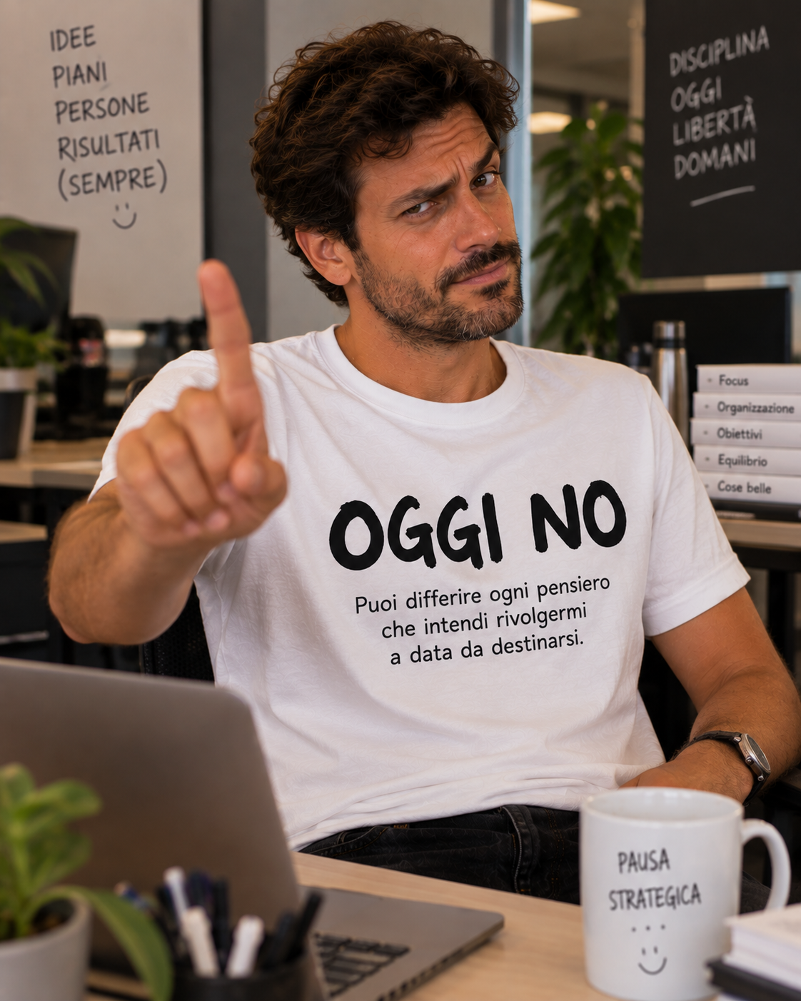 Maglietta a maniche corte OGGI NO