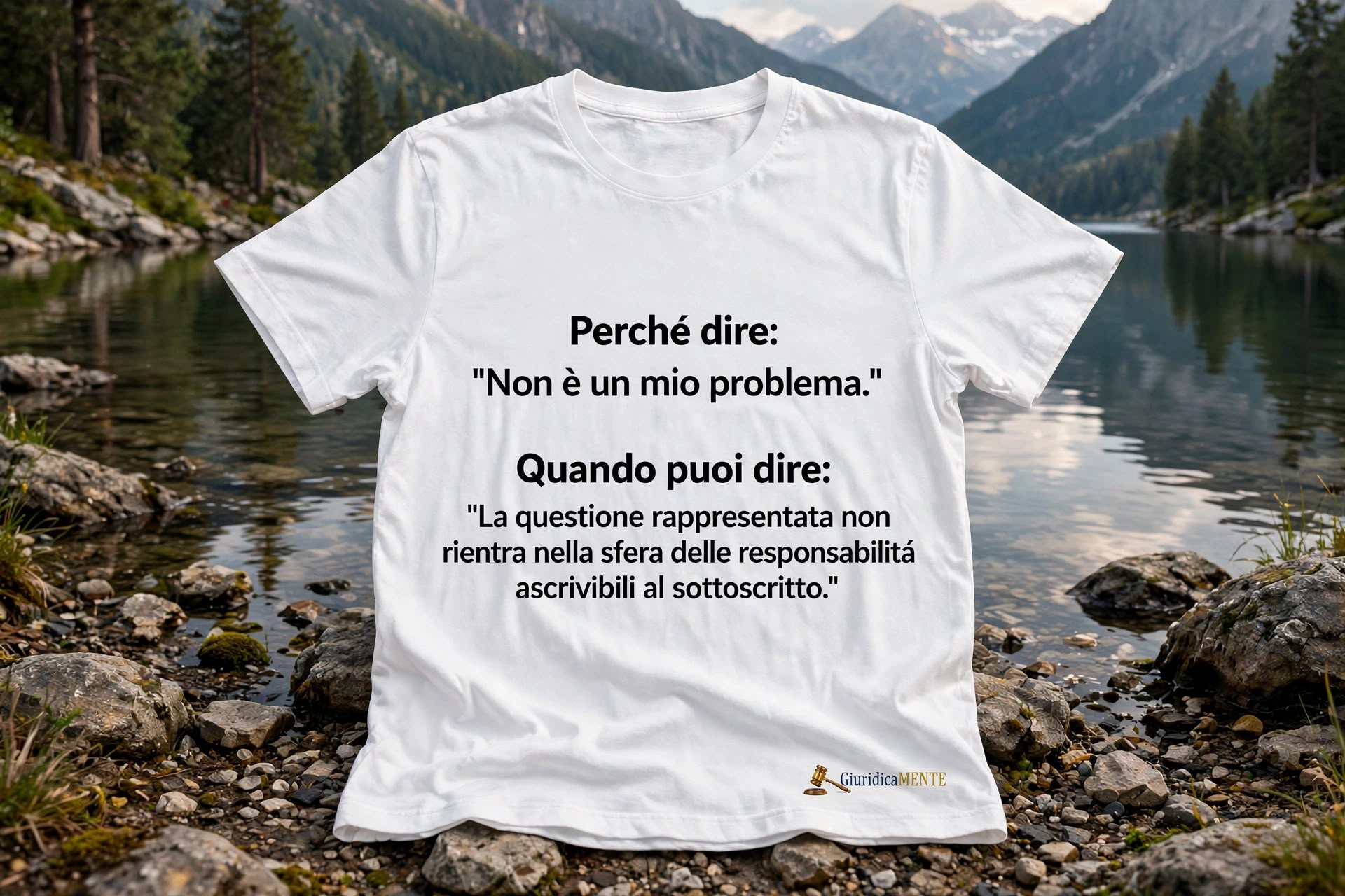 Maglietta a maniche corte NON È UN MIO PROBLEMA