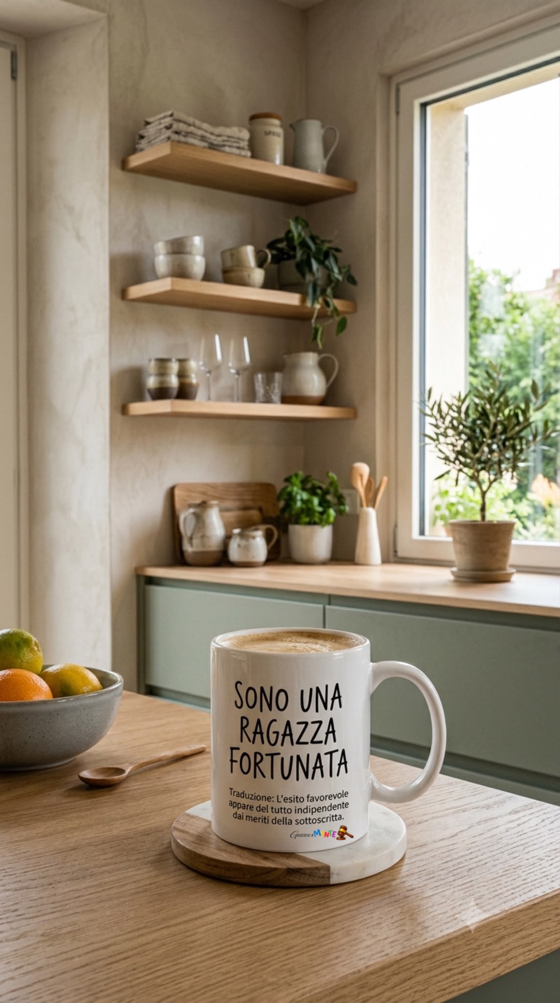 Tazza SONO UNA RAGAZZA FORTUNATA