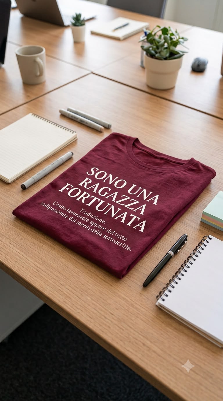 T-shirt SONO UNA/O RAGAZZA/O FORTUNATA/O