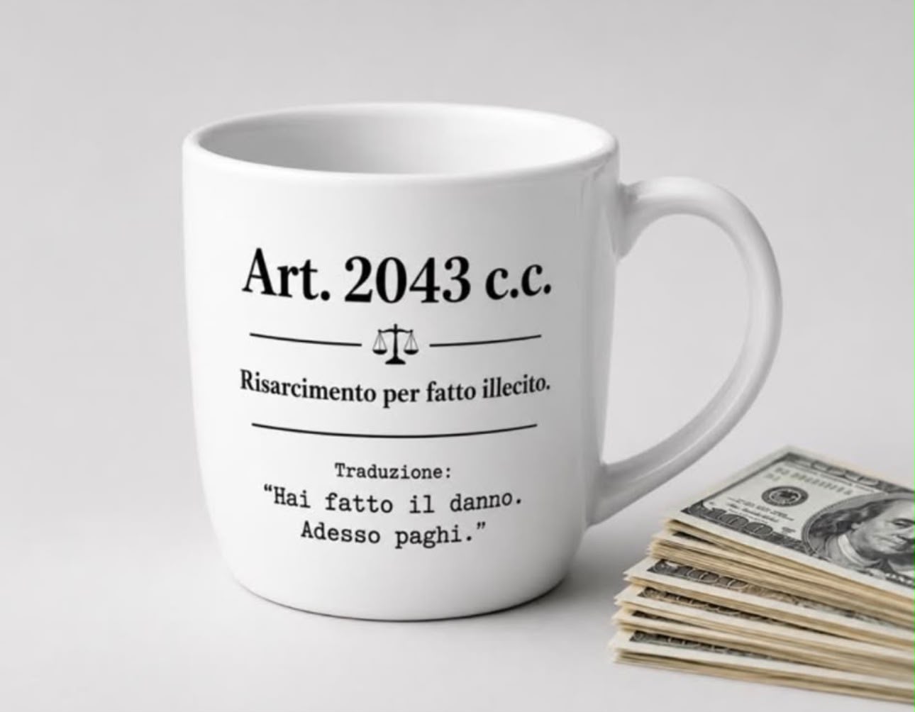 Tazza Art. 2043 c.c. Risarcimento per fatto illecito