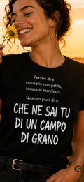 Maglietta a maniche corte CHE NE SAI TU DI UN CAMPO DI GRANO