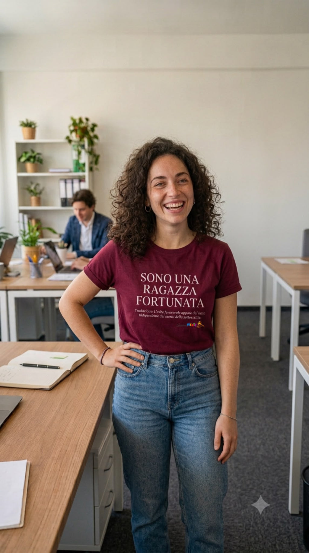 T-shirt SONO UNA/O RAGAZZA/O FORTUNATA/O