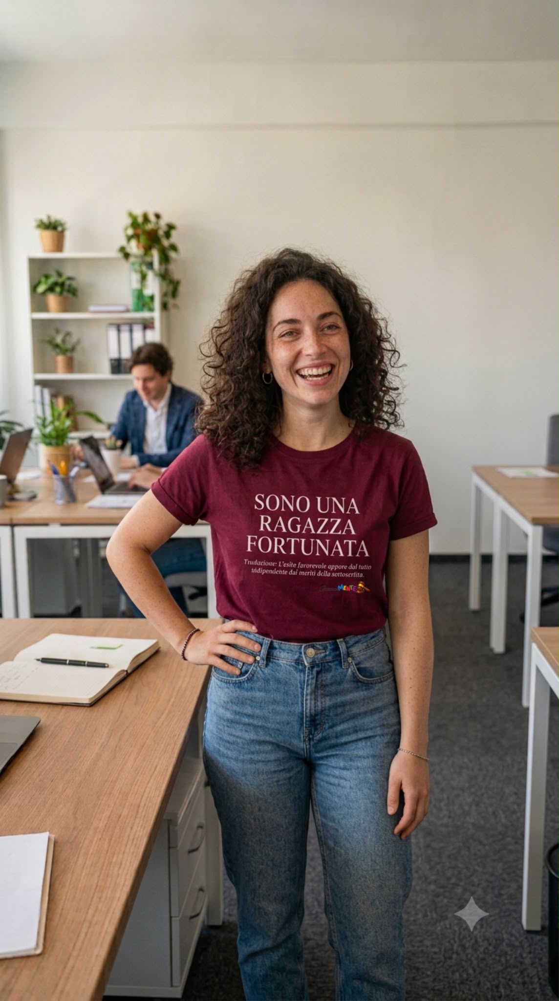 T-shirt SONO UNA/O RAGAZZA/O FORTUNATA/O