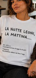 Maglia maniche corte LA NOTTE LEONI LA MATTINA...