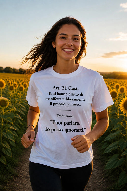 Maglietta manica corta Art. 21 Cost.